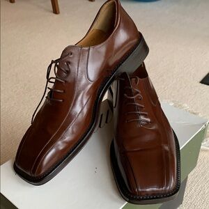 Mezlan Brown Leather Oxford Shoes